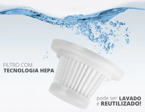 Aspirador De Pó Portátil Sem Fio 4 em 1