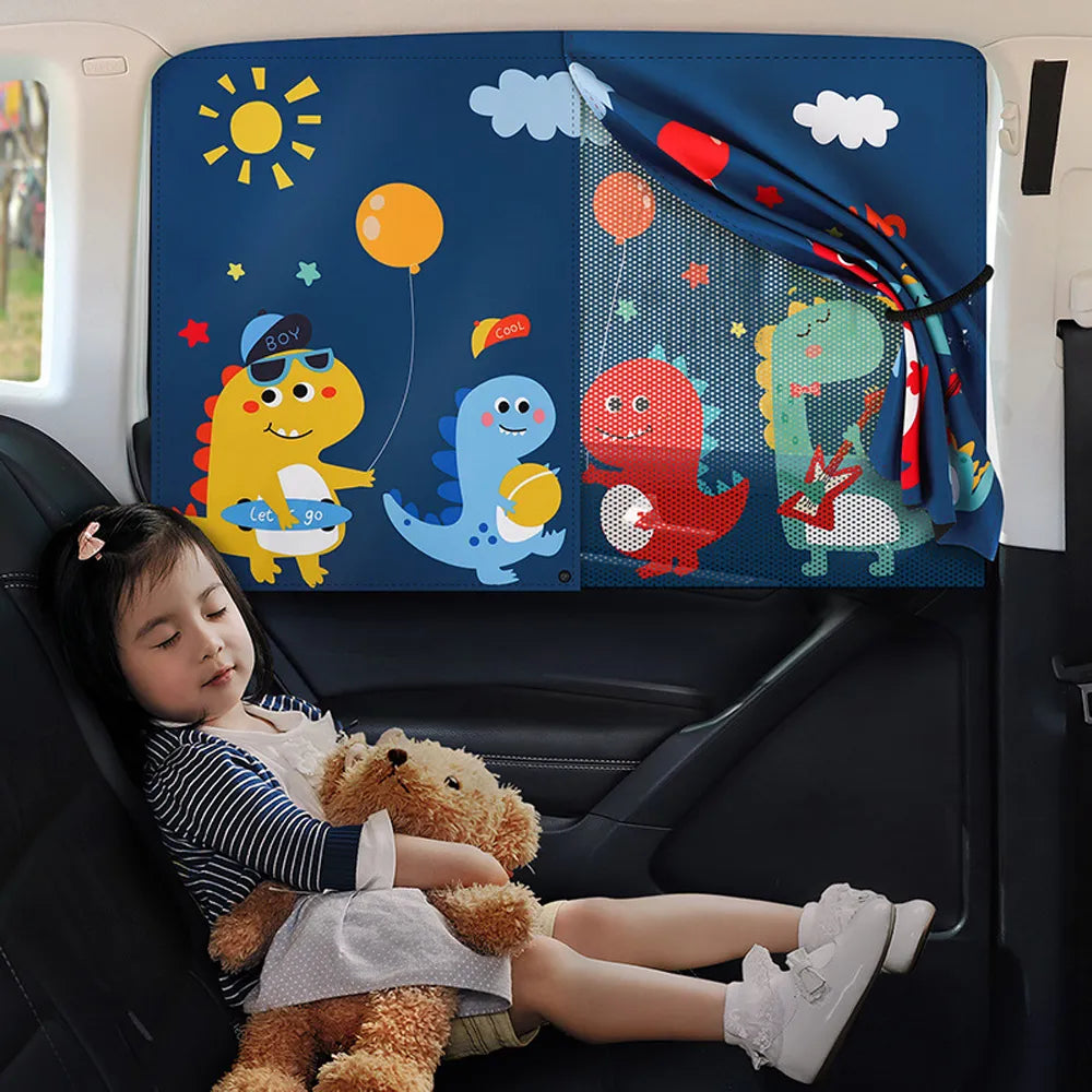 Cortina Infantil com Proteção UV para Carro - Imagem 2