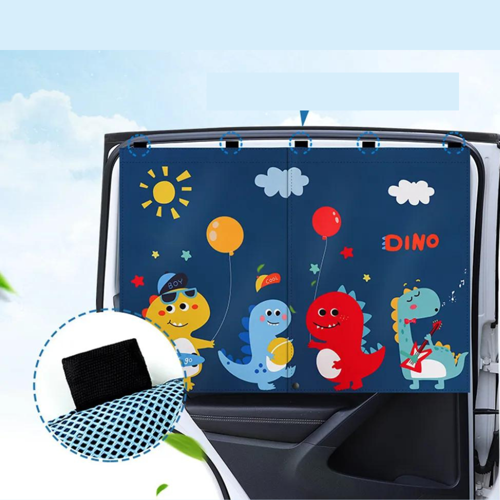 Cortina Infantil com Proteção UV para Carro - Imagem 4