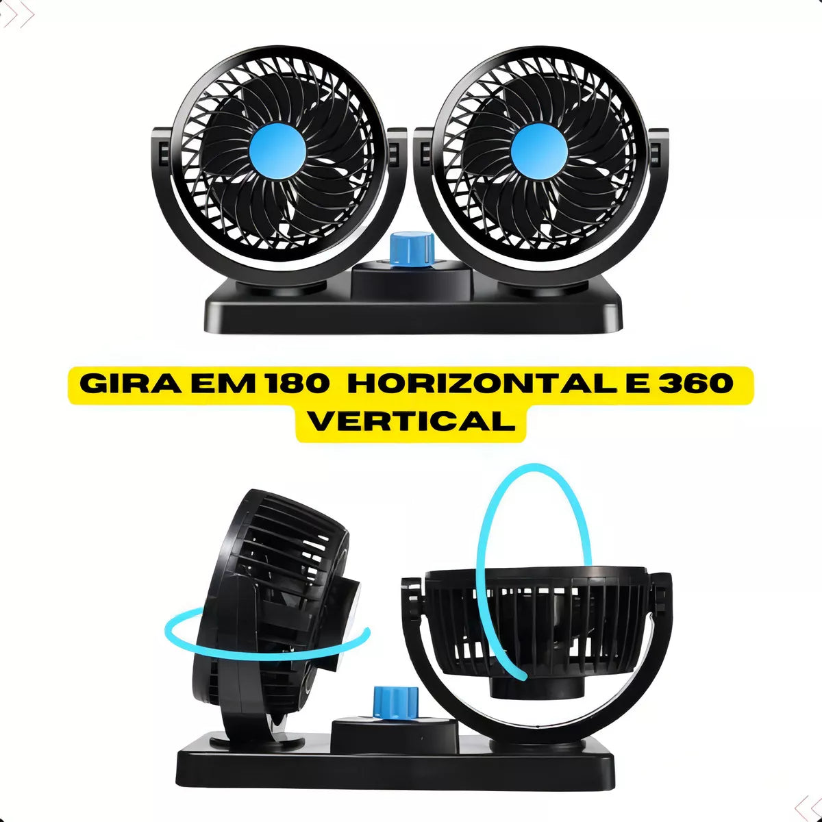 COMPRE 1 LEVE 2 Ventilador Duplo para Carros - AirDuo®️ - Imagem 5