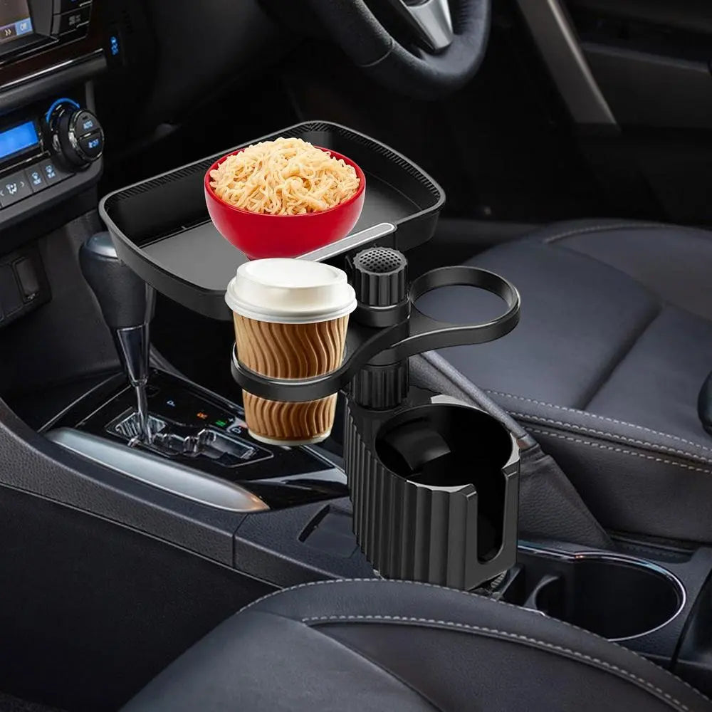 Suporte de Copo com Bandeja Ajustável para Carro - Imagem 2