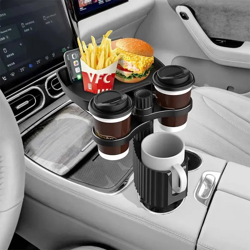 Suporte de Copo com Bandeja Ajustável para Carro - Imagem 3