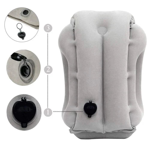 Travesseiro Ergonômico Inflável para Viagens - Imagem 3