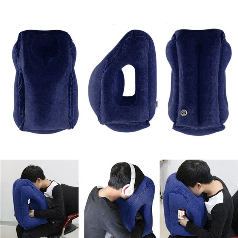 Travesseiro Ergonômico Inflável para Viagens - Imagem 4